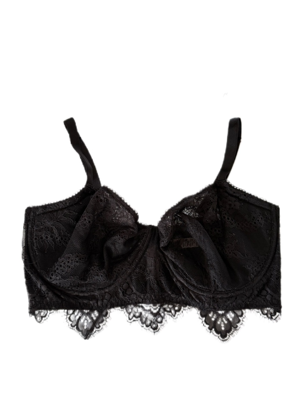 Victoria’s Secret Dream Angels Push-Up Without Padding Lace Bra Black 36DD